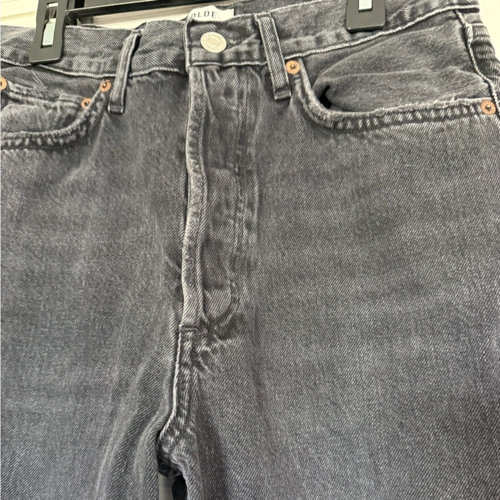 Agolde Women’s Jeans 90s boyfriend style black color size 25 - Picture 5 of 8